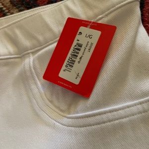 Spanx new white jeanish leggings large tall with tags